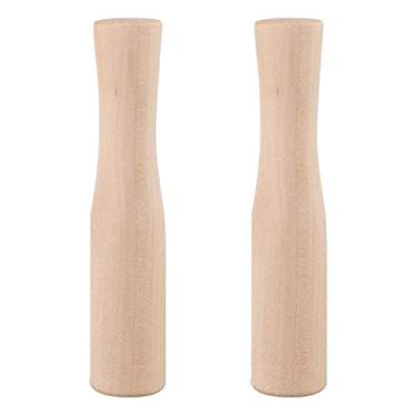 Imagem de Pilão de madeira 2 peças moedor de madeira pilão de moagem de alimentos vara de moagem de alimentos ferramenta moedor de especiarias utensílios de cozinha suprimentos de cozinha para barman e uso doméstico