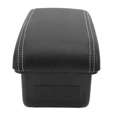 Imagem de Caixa de Apoio de Braço de Carro, Substituição de Contêiner de Console Central de Alívio de Fadiga de Braço de Couro Artificial para 208 2012-2018