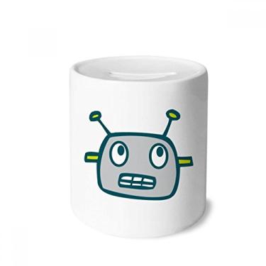 Imagem de DIYthinker Universe and Alien Gray Robot Money Box Ceramic Coin Case Piggy Bank Gift