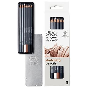 Imagem de Winsor & Newton Lápis artísticos Studio Collection, conjunto de 6, Multicolorido, 0490011