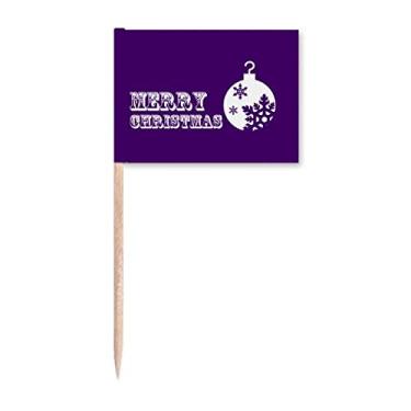 Imagem de Bola colorida de Natal com flor de neve para decoração de festa