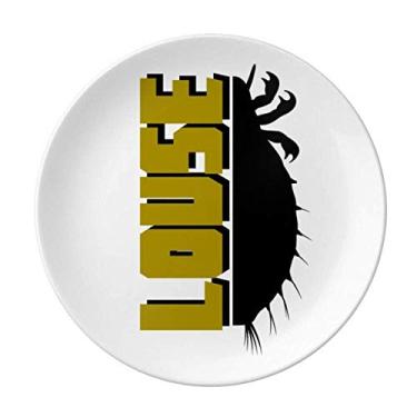 Imagem de Prato decorativo para piolhos de pragas de insetos Fear Animal prato de jantar de porcelana