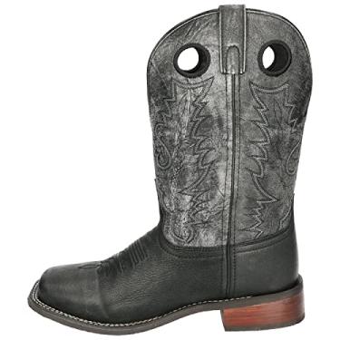 Imagem de Men'S Duke Black/Black Distress Leather Cowboy Boot