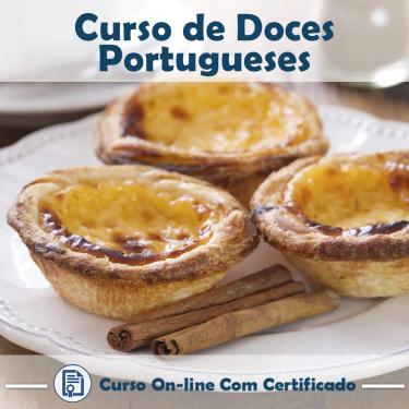 Imagem de Curso online em videoaula sobre Doces Portugueses com Certificado + 2 brindes