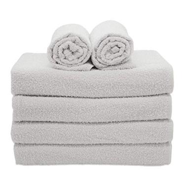Imagem de Kit 12 Toalhas de Rosto 40x60cm Plaza Para Salão de Beleza - Branco