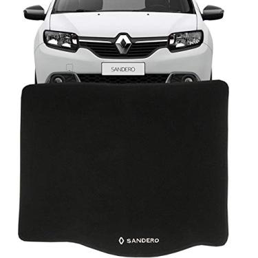 Imagem de Tapete Carpete Porta Malas Bordado Compatível Com Renault Sandero 2007 Até 2018