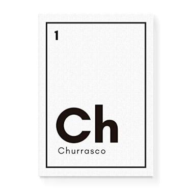 Imagem de Arte Maníacos Quadro Decorativo em Tela Canvas Churrasco Elemento - 23x16,25cm