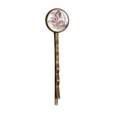 Imagem de Geisha Kimono Fan Japan Waves Retro Metal Hair Bobby Pin Headwear