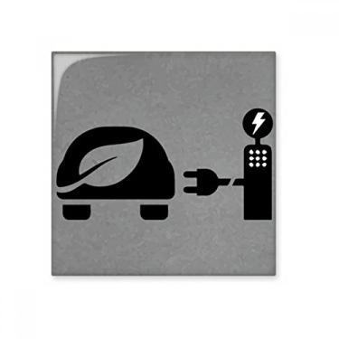 Imagem de Estação de carregamento automática, veículos de energia, protege o meio ambiente, azulejo brilhante, decalque de pedra adornada de tijolos esmaltados