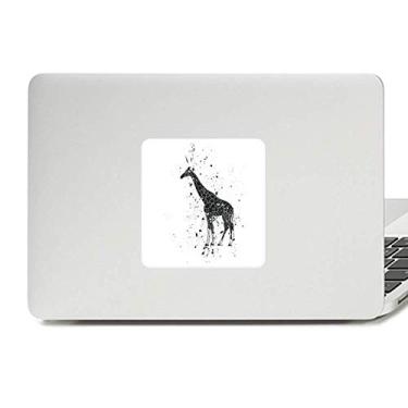 Imagem de Adesivo de girafa mexicana simples preto e branco vinil paster laptop decoração PC