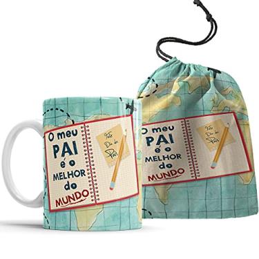 Imagem de Caneca Feliz dia dos Pais - Pai Melhor do Mundo + Saquinho