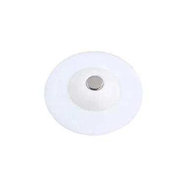 Imagem de Tampa De Ralo Pia Universal de Silicone Filtro Branco