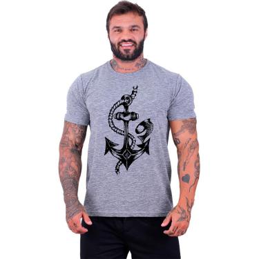 Imagem de Camiseta Tradicional Manga Curta MXD Conceito Âncora Marinha Masculina-Masculino