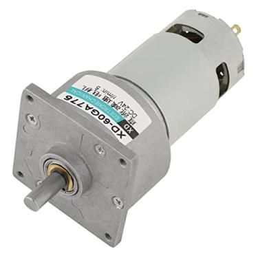 Imagem de Motor De Engrenagem, DC 12V/24V 35W Mini Motor De Engrenagem DC Metal Velocidade Ajustável Grande Motor De Torque CW/CCW(24 V 5 rpm)
