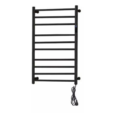 Imagem de Toalheiro Térmico Grande Redondo Preto Bivolt Timer Fio Lado 