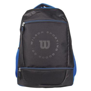 Imagem de Mochila Wilson Esportiva em Poliester Preta e Azul 65011067RB