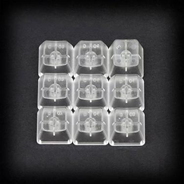 Imagem de Max Keyboard Translucent Cherry MX Keycap Set para ESC, W, A, S, D ou E, S, D, F e teclas de seta (translúcido claro - em branco/sem impressão)