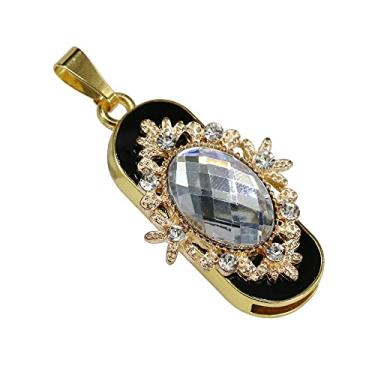 Imagem de Colar de flores de 64 GB modelo unidade USB Flash Drives Flash Drive Pen Drive USB 2.0 Flash Drive U Disk Drive USB Stick Pen Drive (Transparente)