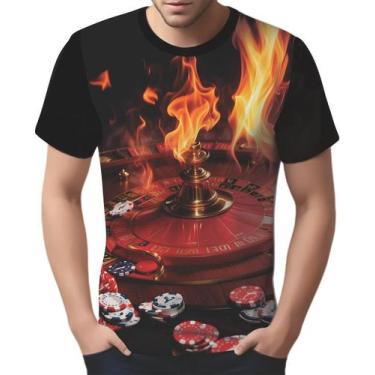 Imagem de Camisa Camiseta Tshirt  Baralho Poker Roleta Sorte Dados 2 - Enjoy Sho