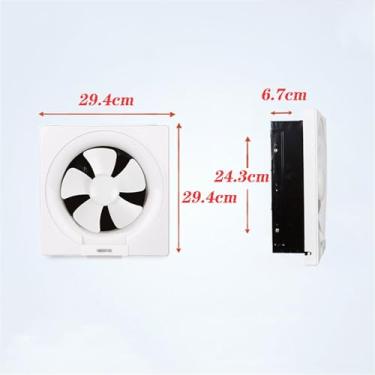 Imagem de Fã exausto Ventilador de ventilação para banheiro, exaustor silencioso, graxa de cozinha, ventilador de ventilação poderoso, 6 polegadas / 8 polegadas / 10 polegadas / 12 polegadas Ventiladores de ven