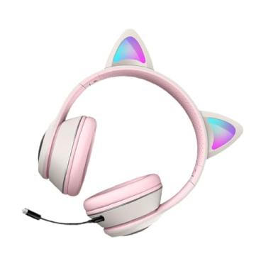 Imagem de Gadpiparty 1 Unidade Fones de ouvido para gatos brilhantes headset gamer rgb headset usb headset cancelamento de ruidos headset pc brilhar fone de ouvido microfone abdômen