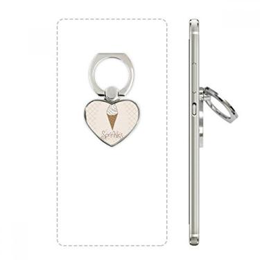 Imagem de Agulha colorida chocolate doce sorvete coração anel suporte suporte universal presente