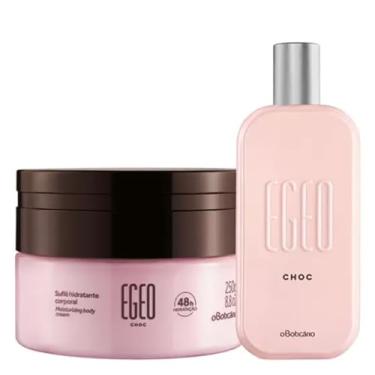 Imagem de Combo Colônia Egeo Choc Desodorante Colônia 90ml + Creme Suflê Hidratante 250g (2 itens)