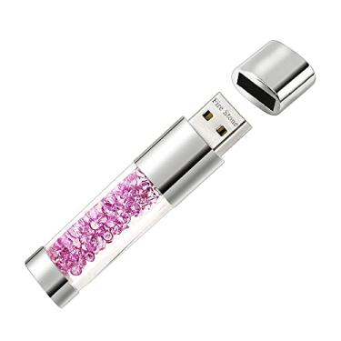 Imagem de Lovely Diamond USB 2.0 Flash Drive Armazenamento de Dados Memory Stick USB Pendrive Presente (32 GB, Roxo)