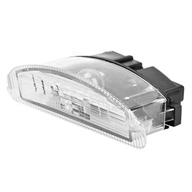 Imagem de Luz da Placa de Licença, Moldura da Placa de Licença Com Visibilidade Aprimorada Com Lente Transparente, Conjunto de Lâmpada de Penetração Forte para R Clio II 1998 2005