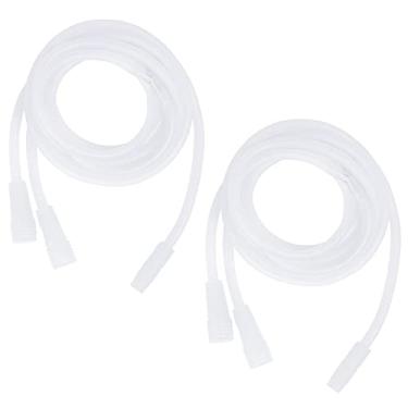 Imagem de weiwei Acessórios para máquina de terapia a vácuo, 2 tubos de mangueiras de silicone tipo Y para copos grandes, tubo de vácuo de silicone transparente para ventosas de 210 ml, 180 ml, 160 ml, 150 ml