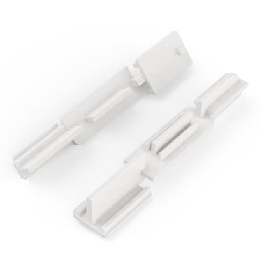 Imagem de Shuisen Guia de soleira inferior de porta de chuveiro deslizante, guia de trilho de porta de chuveiro de vidro, kit de reparo de batente de porta de chuveiro, peças de substituição de porta de