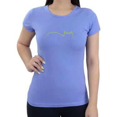 Imagem de Camiseta Feminina Gatos e Atos Cotton Comfort Roxa - 9502-Feminino