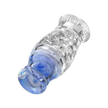 Imagem de Conjunto de ovo masturbador | Stroker de bolso para prazer portátil, com vagina texturizada realista 3d, ultra macio, elástico, masturbadores masculinos, kit de copo para homens (1pcs-gradiente)