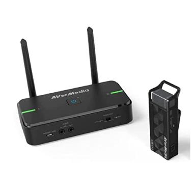 Imagem de AVerMedia Microfone de lapela sem fio com redução de ruído e alto-falante AW315S, compatível com TAA/NDAA