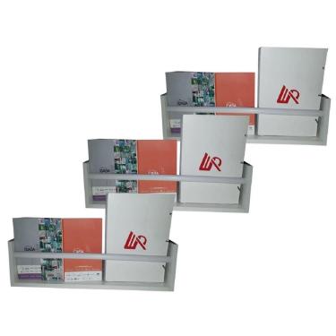 Imagem de Kit 3 prateleiras organizadoras solução problemas espaço