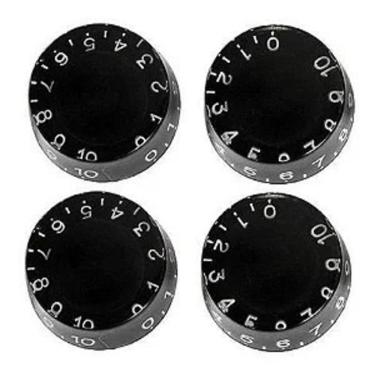 Imagem de Knob Preto Les Paul - 4 Unidades