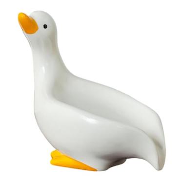 Imagem de Ioensy Saboneteira de cerâmica Suporte para sabonete para banheiro Bandeja autodrenante para banho e cozinha, branco