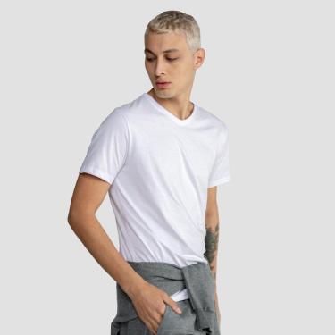 Imagem de Tech T-Shirt Modal Gola V Masculina-Masculino