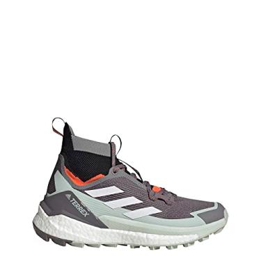 Imagem de Adidas Tênis de caminhada feminino Terrex Free Hiker 2 Gore-tex, Cinza traçado/branco cristal/Impact Oran, 40