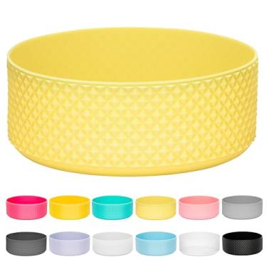 Imagem de Protetor de garrafa de água de silicone, bota de garrafa compatível com Hydro Flask 2.0 garrafa de água de boca larga de 1,814 g, frasco de ferro boca larga, garrafa YETI Rambler 1,8 g e outros