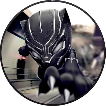 Imagem de Painel Redondo Festa de Aniversário Pantera Negra Baby PNB-001