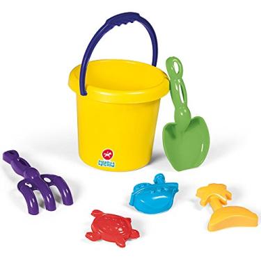 Imagem de Kit Brinquedos de Praia Super Coloridos com 6 Peças 3009 - Calesita