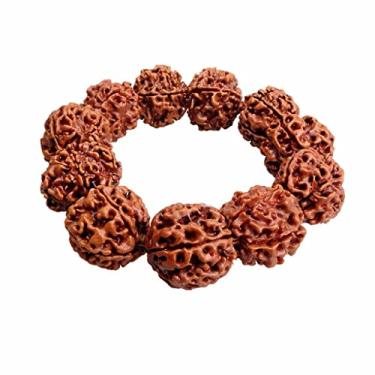 Imagem de LoveinDIY Pulseira de amuleto com 11 contas de oração budistas de 20 mm