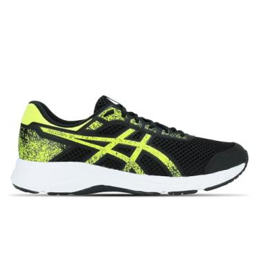 Imagem de Tênis Asics Raiden 3 Preto e Amarelo - Masculino - 39 - Preto