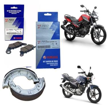 Imagem de Kit Patim Lona Pastilha Factor Ybr 125 2010 Até 2016 - Yamaha