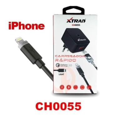 Imagem de Cabo + Fonte Carregador Turbo para !Phone Xtrad Xtrad CH0055