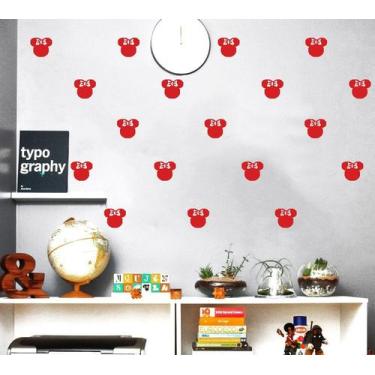 Imagem de Kit 90 adesivos da Minnie 6cm x 5,3cm cada Decoração Casa Sala, Quarto