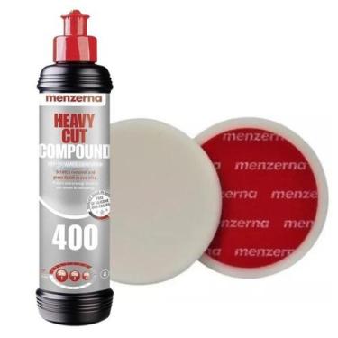 Imagem de Boina Branca Corte Pesado + Corte Pesado 400 250ml Menzerna