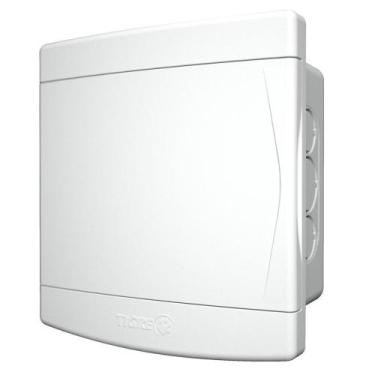 Imagem de Quadro de Distribuição de Embutir 3/4 Disjuntores Sem Barramento Branc