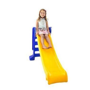 Imagem de Escorregador Médio 3 degraus - Amarelo c/ azul - Valentina Brinquedos